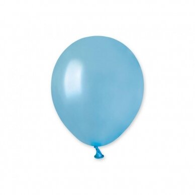 Balloon metal light blue 1