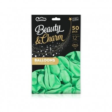 Beauty&Charm Balloons, green macaron 12" / 50 pcs. 1