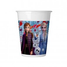 Puodeliai plastikiniai Ledo šalis "Frozen 2" (8vnt/200ml)