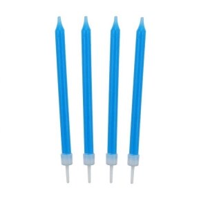 Birthday Candles 10/10, blue; 8,6 cm