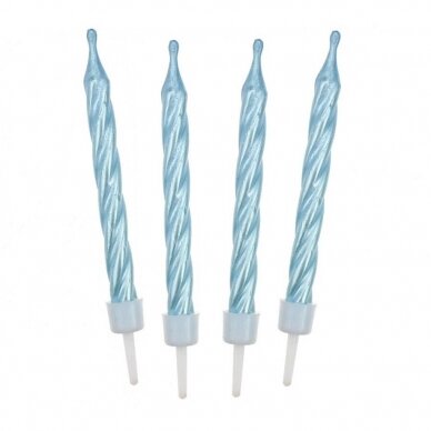 Birthday candles "Spiral shape", 12/12, mint