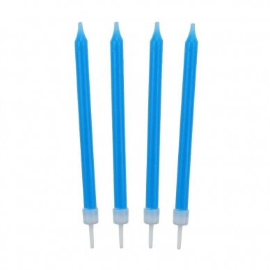 Birthday Candles 10/10, blue; 8,6 cm