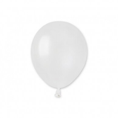 Balloon metal "pearl-white" 3