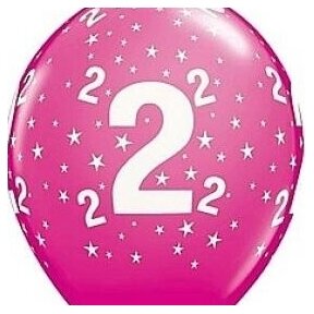 Balloon QL 11" with overprint "2", pink