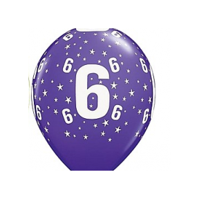 Balloon QL 11" with overprint "6", violet