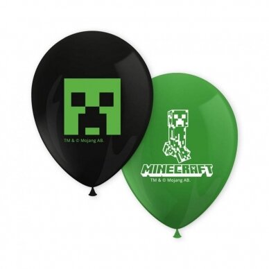 Set of 8 balloons "Minecraft"