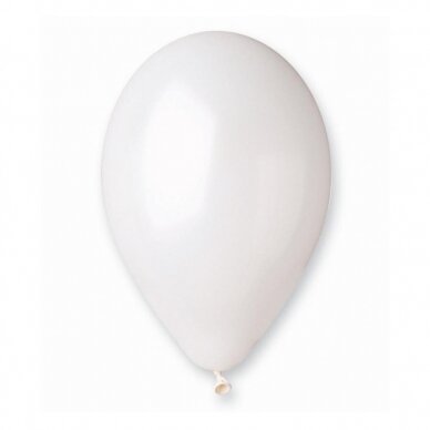 Balloon metal "pearl-white"