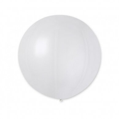 Balloon metal "pearl-white" 2