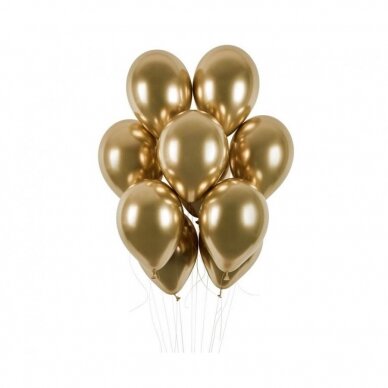 Shiny balloons, gold