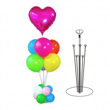 Balloon decoration rack, 6+1