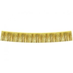 Decorative garland B&C, metallic fringes, gold