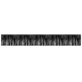 Decorative garland B&C, metallic fringes, black