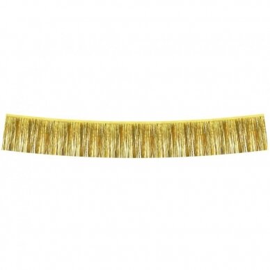 Decorative garland B&C, metallic fringes, gold