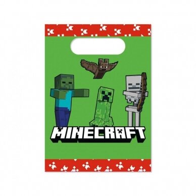 Paper bags Minecraft, 4 pcs.