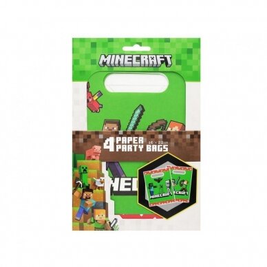 Paper bags Minecraft, 4 pcs. 1