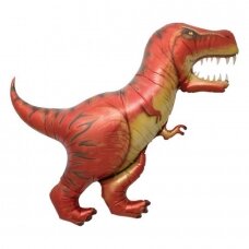 Folinis forminis balionas "Milžiniškas dinozauras T-Rex", raudonas (109 cm)