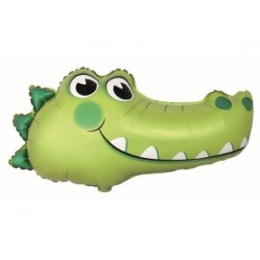 Foil balloon 24" FX - Crocodile (head), packed