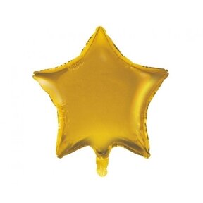 Foil balloon Star, gold matt, 19"