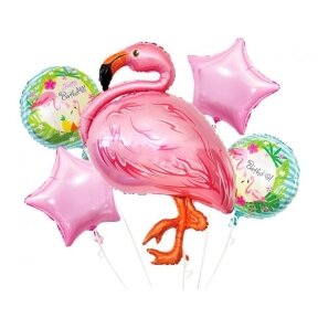 Foil balloon - Flamingo set / 5 pcs.