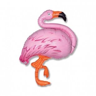 Folinis forminis balionas rožinis flamingas "Flamingo" (130x75cm)