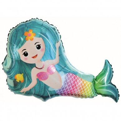 Foil balloon Mermaid, 66 cm