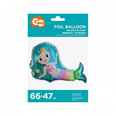 Foil balloon Mermaid, 66 cm 1