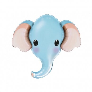 Foil balloon 24" FX Elephant (blue