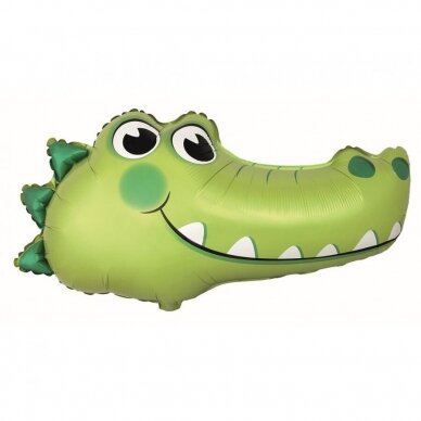 Foil balloon 24" FX - Crocodile (head), packed