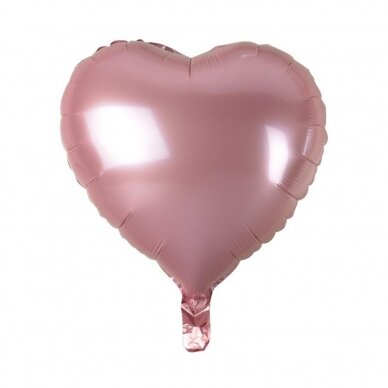 Foil balloon, heart, light pink, 18"