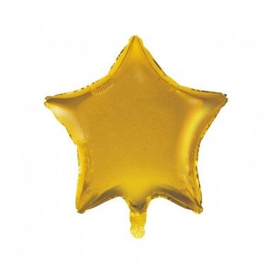 Foil balloon Star, gold matt, 19"