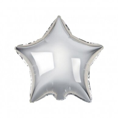 Foil balloon "Star" , silver, 18"