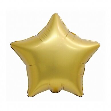 Foil balloon B&C "Star" antique gold matt, 19"