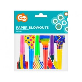 Paper blowouts, 6 pcs