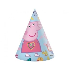 Party hats Peppa Pig, 6 pcs