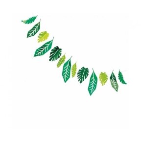 Foil garland Safari Leaves, 213 cm