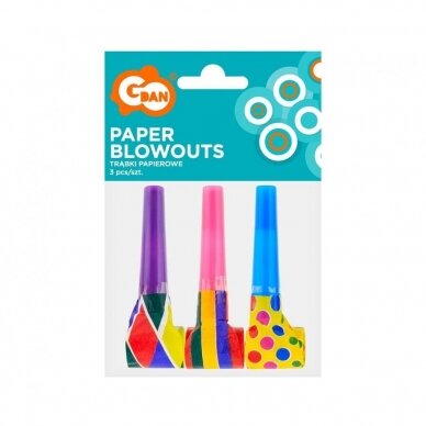 Paper blowouts, 3 pcs