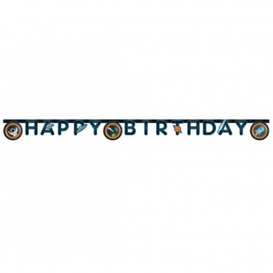 Banner Rocket Space - Happy Birthday 1