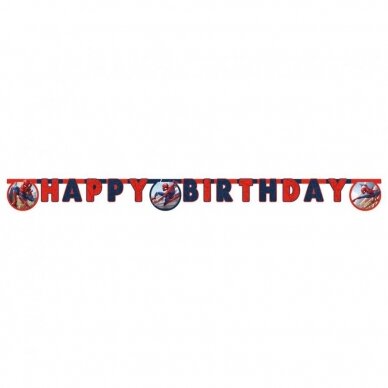 Banner "Spiderman Crime Fighter" - Happy Birthday 1