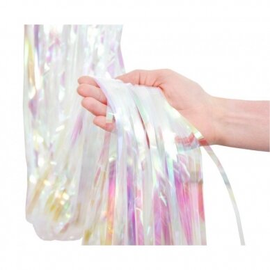 Fringe Deco Curtain Iridescent, 100 x 200 cm 2