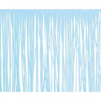 Fringe Deco Curtain, pastel light blue, 100 x 200 m