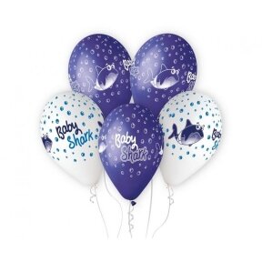 Premium Helium balloons Baby Shark, 13" / 5 pcs