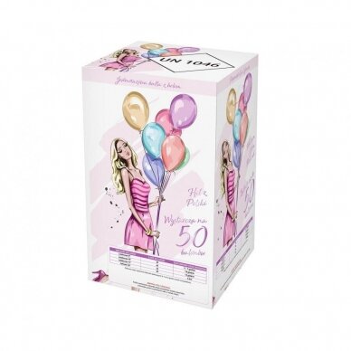 Tank helium for 50 balloons, size 9", Godan