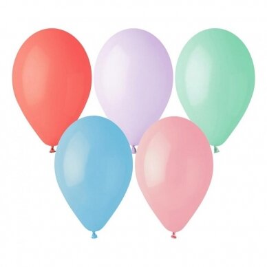 Balloon G110 pastel 12 inches, Macaron mix / 100 pcs. 1