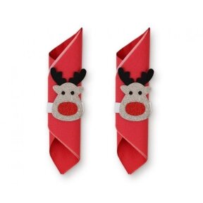 Napkin deco Reindeer, 2 pcs