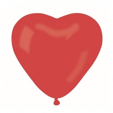 Balloon CR pastel "Heart without overprint", "red 45", 50 pieces