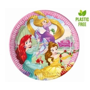 Paper plates Princess Dreaming (Disney), next generation, 23cm, 8 pcs (plastic-free)