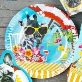 Paper plates "Hawaii Party", 6 pcs