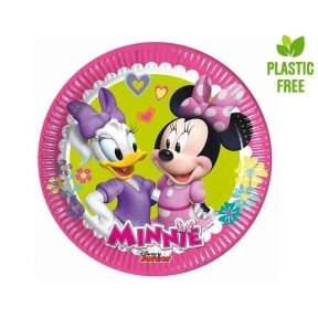 Paper plates Minnie Happy Helpers (Disney), next generation, 20cm, 8 pcs (plastic-free)