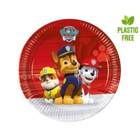 Paper plates Paw Patrol Ready for Action (Nickelodeon), next generation, 20cm, 18 pcs (plastic-free)