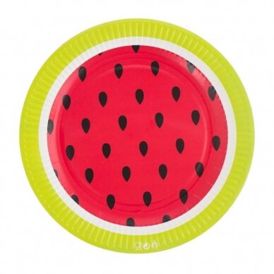 Paper plates "Sweet Watermelon", 23 cm, 6 pcs